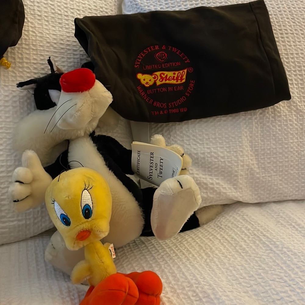 Sylvester & Tweety Limited edition STEIFF Warner Bros